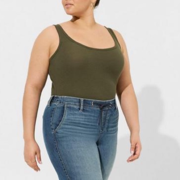 Torrid Rib Double Scoop Neck Tank 4X - Picture 4 of 5